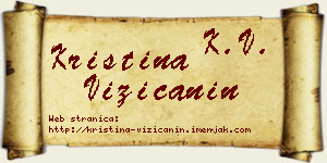 Kristina Vizićanin vizit kartica